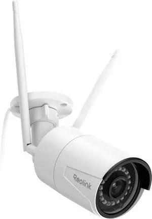 REOLINK Plug-in Outdoor WiFi Security Camera, 5MP HD Dual Band Wired Wi-Fi Camera for Home Security-2.4/5 Ghz, Smart Detection, Motion Detection, Night Vision, IP67 Waterproof, RLC-510WA