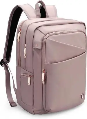 Swissdigital Design Laptop Backpack For Women,College Bookbags With USB Charging Port,Cute Computer Backpacks For Work Business,Pink | KATY ROSE