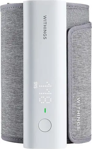 Withings BPM Connect - Digital Blood Pressure Cuff & Heart Rate Monitor - Blood Pressure Machine Arm Cuff, FDA Cleared, FSA/HSA Eligible, IOS & Android