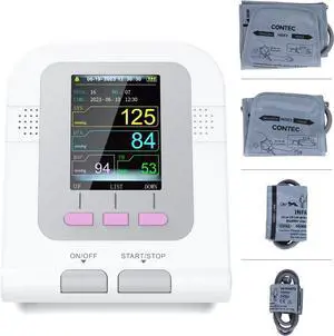 CONTEC Fully Automatic Upper Arm Blood Pressure Monitor 3 Mode 4 Cuffs Without Adapter Electronic Sphygmomanometer