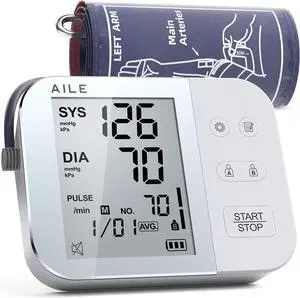 Blood Pressure Monitor for Home Use: AILE 111 Blood Pressure Machine - Blood Pressure Cuff (8.7-16.5") - Voice Broadcast - Accurate and Reliable Upper Arm BP Monitor
