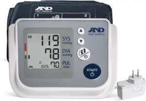 A&D Medical Multi-User Blood Pressure Monitor for Home Use UA-767FAC  Wide Range Cuff (8.6-16.5 / 22-42cm), Easy to Use, Adult Upper Arm, 60 Readings Per User (4 Users), AC Adapter, FSA/HSA Eligible