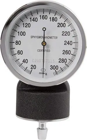 McKesson Blood Pressure Gauge for Standard Aneroid Sphygmomanometers, 300mmHg, No-Pin Stop, 1 Count