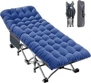 ABORON XXL Folding Camping Cot for Adults, 32 in Wide with Mattress, 900 lb ABORON XXL Folding Camping Cot for Adults, 32 in Wide with Mattress, 900 lb