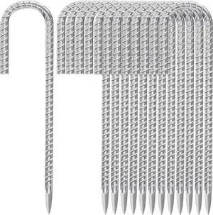 Besitu 12 Inch Ground Stakes Heavy Duty J Hook 30-Pack Metal Spikes Galvanized Ground Hooks Anchors Rebar Ground Stakes for Fence Tent Gazbo Bounce House and Outdoor Decorations Inflatables Besitu 12 Inch Ground Stakes Heavy Duty J Hook 30-Pack Metal Spikes Galvanized Ground Hooks Anchors Rebar Ground Stakes for Fence Tent Gazbo Bounce House and Outdoor Decorations Inflatables