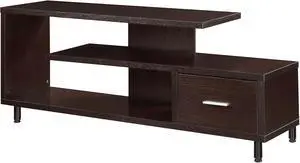 Convenience Concepts Seal II TV Stand 23.75" - 3-Tier Entertainment Center for TVs up to 65 Inches, Modern 1 Drawer TV Mount with Shelves for Living Room, Espresso Convenience Concepts Seal II TV Stand 23.75" - 3-Tier Entertainment Center for TVs up to 65 Inches, Modern 1 Drawer TV Mount with Shelves for Living Room, Espresso