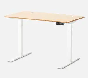 Autonomous Desk 2 Standing Desk White - Bamboo - 2-Stage