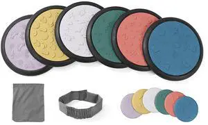 Kore Design® Sensory Game Tiles  Set of 6 Large and 6 Small Assorted Colors, Pastel