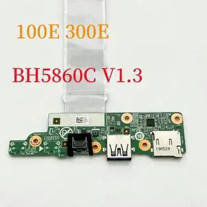 BH5860C For 100E 300E 2nd Gen 2 81M9 USB Jack Audio Sound Power Button Board with Cable Switch Fully Work