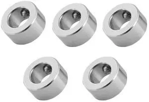 5Pcs 8mm Shaft Lock Collar T8 Lead Screw Lock Nickle Plated Iron Isolation Nickle Plated Iron Lock for 3D Printer