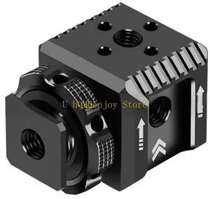 Lightweight Camera Flashes Mount With 3 Cold Shoe Ports for Microphones And Lighting Attachments