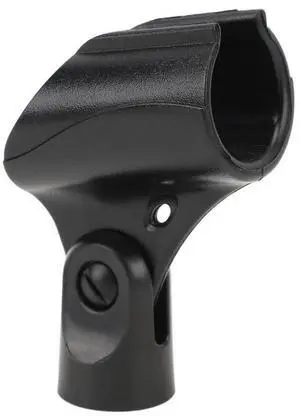 Wireless Microphone Clip Adjustable Angle Wire Mic Clamp Shock Mount Bracket Clamp Head U Shape Clamp for 2530mm Diameter Mic