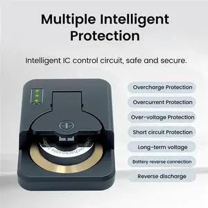 2X USB C Coin Cells Button Charger For LIR1025/1220/1254/1620/1632/2016/2025/2032/2430 Button Charger A