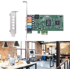 5.1 Channel PCIE Sound Card Cmi8738 Chip for Immersive Gaming and Home Theater Experience Front-Channel Output