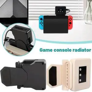 For Nintendo SWITCH 2 Console Exhaust Radiator Fan With Temperature Monitor Rapid Cooling& Strong Wind Performance Black