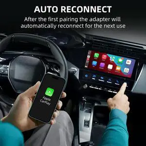 Wireless Adapter 2 In 1 Dongle Wired To Wireless Carplay & Android Auto Wired Carplay Auto Car USB Plug And Play