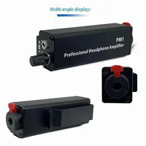 Headphone Amplifier Converter 6.35/3.5MM Audio Signal Input Portable Headphone Amplifier Monitor