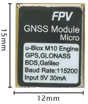 For RUSHFPV GNSS Micro M10 GPS Module Built-In Antenna For RC FPV Freestyle Drone DIY Parts