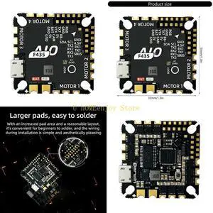 High Current 45A Crossing machine ESC Flight Controller For Stable FPV Racing And Professional Filming