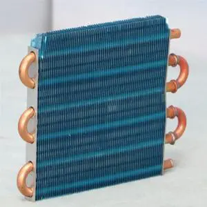 Heat Water Radiator Miniature Condenser Air-Cooled Copper Tube Finned Evaporator Cooling Accessory 1X6x120mm