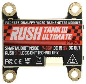 RUSH TANK III Ultimate 5.8G VTX 48CH Switchable Transmitter For RC Racing Drone- PIT/25/200/500/1000Mw