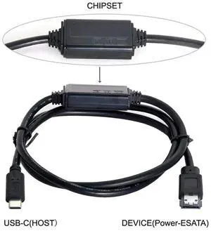 2X ESATA To USB C Cable USB Type C Male Host To ESATA Esatap HDD Cable For Laptop PC 2X ESATA To USB C Cable USB Type C Male Host To ESATA Esatap HDD Cable For Laptop PC