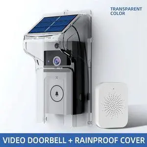 visual Doorbell Camera Wireless Solar Charging Waterproof Night Vision Home HD Doorbell Two-Way Intercom Voice