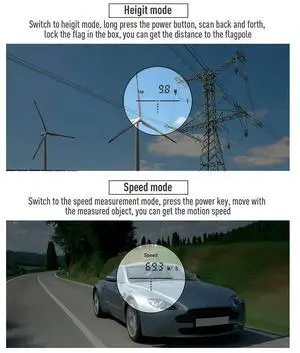 Portable Golf Laser Rangefinder With Slope 600M Laser Distance Meter For Camouflage Hunting Sport Telescope Monocular