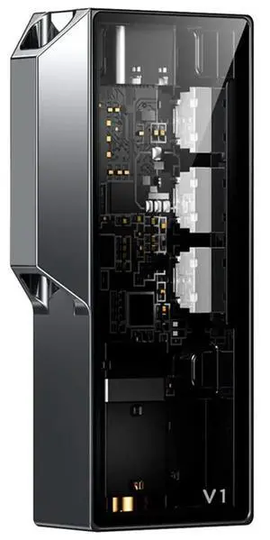 V1 Dual CS43131 Chips Portable DAC/AMP With Versatile Output Ports And High-Wiring Free Adapter