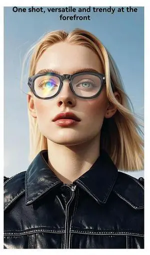 GS80 AI Bluetooth GlassesPhoto Capture, Call Music Functions, Automatic Speech Recognition For License Plates