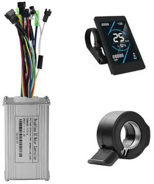 36V 48V 17A Brushless Controller T5S Meter LCD Display+130X Throttle Kit For Electric Scooter E-Bike Repair Kit