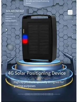 Animal Tracker,With 4G, Solar GPS Locator Device For Cattle,Sheep And Horses, Real-Time Positioning/Waterproof