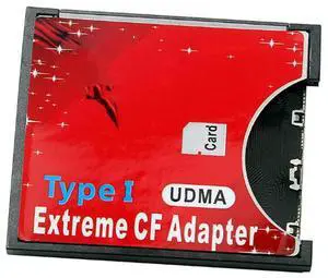 10X SD To CF Card Sleeve Supports Wireless SD Card Type I Adapter SLR Camera Red
