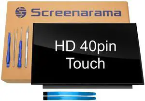 SCREENARAMA New Screen Replacement for BOE NT156WHM-T04 V8.0 (HD 40pin Touch) LCD LED Display with Tools and Tape SCREENARAMA New Screen Replacement for BOE NT156WHM-T04 V8.0 (HD 40pin Touch) LCD LED Display with Tools and Tape