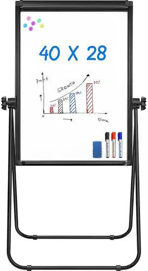 Stand White Board - 40x28 Magnetic Dry Erase Board Flipchart Board Double Sided Easel Board Portable Whiteboard for Classroom Home, Office Supplies Stand White Board - 40x28 Magnetic Dry Erase Board Flipchart Board Double Sided Easel Board Portable Whiteboard for Classroom Home, Office Supplies