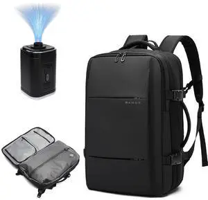 BANGE Backpack with Anti-Theft Vacuum Compression Travel Backpack,Expandable Backpacks with Pump for Airplanes BANGE Backpack with Anti-Theft Vacuum Compression Travel Backpack,Expandable Backpacks with Pump for Airplanes