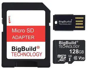 BigBuild Technology 128GB Ultra Fast 100MB/s U3 microSDXC Memory Card for Samsung Galaxy A11, A12, A13, A20s, A23, A33 Mobile BigBuild Technology 128GB Ultra Fast 100MB/s U3 microSDXC Memory Card for Samsung Galaxy A11, A12, A13, A20s, A23, A33 Mobile