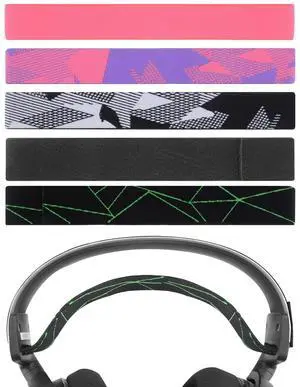 Geekria 5 Packs Flex Fabric Headband Pad, Compatible with SteelSeries Arctis 7/ Arctis 9X/ Arctis PRO Headphones, Replacement Band Repair Part Geekria 5 Packs Flex Fabric Headband Pad, Compatible with SteelSeries Arctis 7/ Arctis 9X/ Arctis PRO Headphones, Replacement Band Repair Part