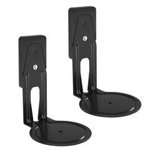 Sanus Fixed Speaker Wall Mounts for Sonos Era 100 - Low Profile Speaker Mounts with Easy 3-Step Install & Included Hardware - Black Set of 2 Mounts Sanus Fixed Speaker Wall Mounts for Sonos Era 100 - Low Profile Speaker Mounts with Easy 3-Step Install & Included Hardware - Black Set of 2 Mounts