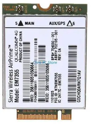 WWAN Card Wireless for LT4111 EM7355 Gobi5000 4G LTE Module