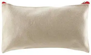 12 Pack Blank Canvas Makeup Bag,Bulk Cosmetic Bags With Multi-Color Zipper,Canvas Zipper Pencil Case Pouch,DIY Craft