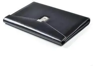 Document File Folder with Password Lock Briefcase PU Leather Office