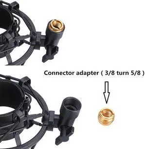 3X Microphone Shock Mount With Microphone Filter Windscreen Suspension Shock Mount Holder Clip