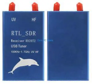 RTL2832U+R820T2 100KHz-1.7GHz UHF VHF HF RTL USB Tuner Receiver FM Radio