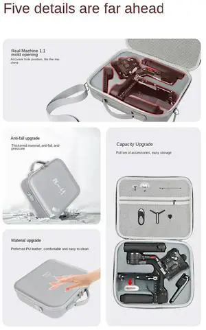 Carrying Case Box for Gimbal Stabilizer Accessories Grey_L50A