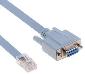 RJ45 Male to DB9 Female 1.5m Network Console Cable for Switch Router RJ45 Male to DB9 Female 1.5m Network Console Cable for Switch Router