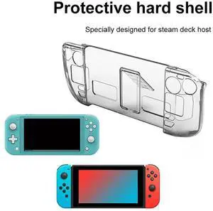 Split Housing Cover Case with Bracket Game Console Protective Case Replacement Protective Cover Frame Accessories for Steam Deck