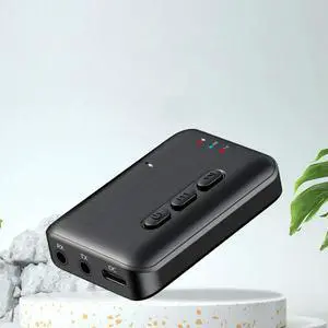 BT 5.3 Audio Transmitter Receiver Support TF Card Wireless Audio Adapter Audio Receiver for Home Speakers Wired Headphones