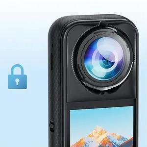 Lens Guards Anti-Scratch Rotating Lens Protector Cap Lightweight Lens Protective Cover for Insta 360 X5 Camera Accessories