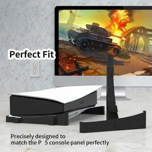 2pcs Horizontal Game Discs Stand Dock Mount Holder for PS 5 DE Console Accessories Game Host Horizontal Stand
